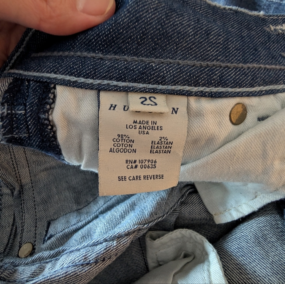 Hudson Jeans Y2K 2000s Low Rise Blue Flare Leg Denim Size 25 - Picture 6 of 6